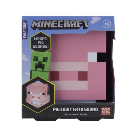 Lampka Minecraft Świnka z dźwiękiem