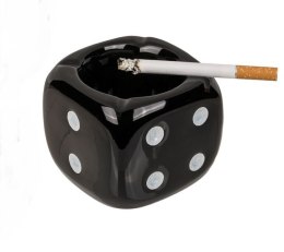 Popielniczka czarna kostka do gry - Ashtray Dice