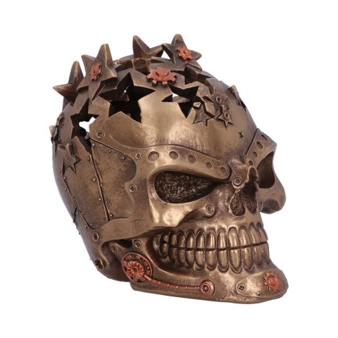 Bronze Steampunk Star Skull Ornament czaszka 13,8cm