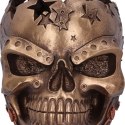 Bronze Steampunk Star Skull Ornament czaszka 13,8cm