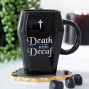 Czarny kubek Death Before Decaf