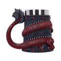 Dekoracyjny kufel Dragon Coil Tankard Red 16cm