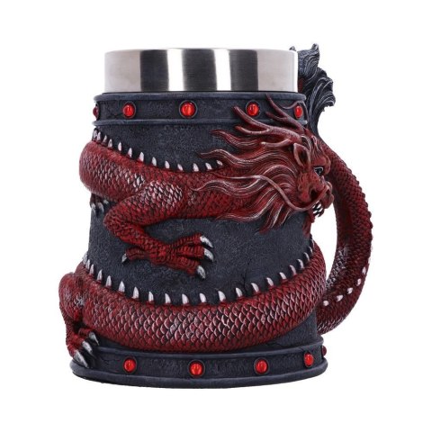 Dekoracyjny kufel Dragon Coil Tankard Red 16cm