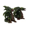 Forest Fledglings Set of 2 9cm Green Woodland Dragon Figurine - dwa smoki