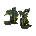 Forest Fledglings Set of 2 9cm Green Woodland Dragon Figurine - dwa smoki