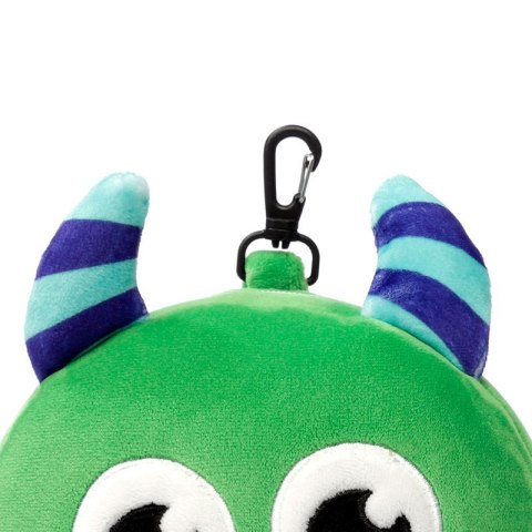 Zielony potwór poduszka podróżna + maseczka maskotka