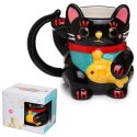 Kubek ceramiczny Kot Szczęścia Maneki Neko 450ml