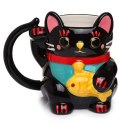 Kubek ceramiczny Kot Szczęścia Maneki Neko 450ml