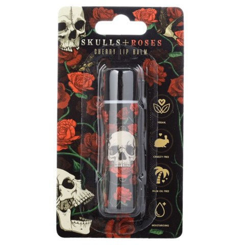 Wiśniowy balsam do ust w sztyfcie Skulls & Roses