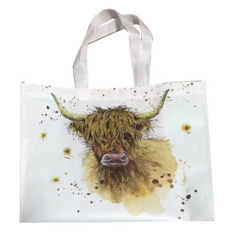 Torba na zakupy Jan Pashley Highland Coo Cow