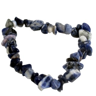 Bransoletka z oszlifowanych kamieni Sodalit