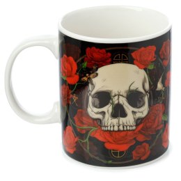 Porcelanowy kubek Skull and Roses 300ml