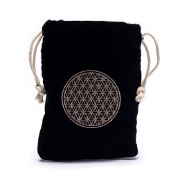 Aksamitny woreczek 19x13cm sakiewka Flower of Life