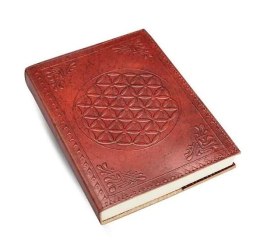 Notatnik - Flower of Life Leather Journal 13x17,5cm