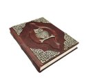 Notatnik - Leather Journal metal Owl 16,5x21cm