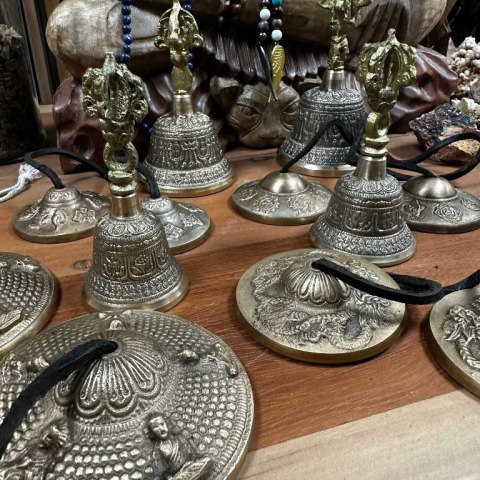 Tybetańskie Dzwonki Tingsha - Pięciu Buddów