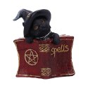 Kitty's Grimoire Figurine in Red 8.2cm - czarny kot