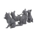 Lucky Black Cats 9cm - 4 figurki czarnych kotów