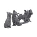 Lucky Black Cats 9cm - 4 figurki czarnych kotów