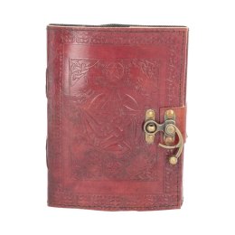 Notatnik - Pentagram Leather Journal w/lock 15 x 21cm