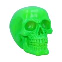 Psychedelic Fluorescent Skull Green 15.5cm