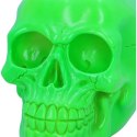 Psychedelic Fluorescent Skull Green 15.5cm