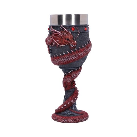 Smoczy kielich Dragon Coil Goblet Red 20cm