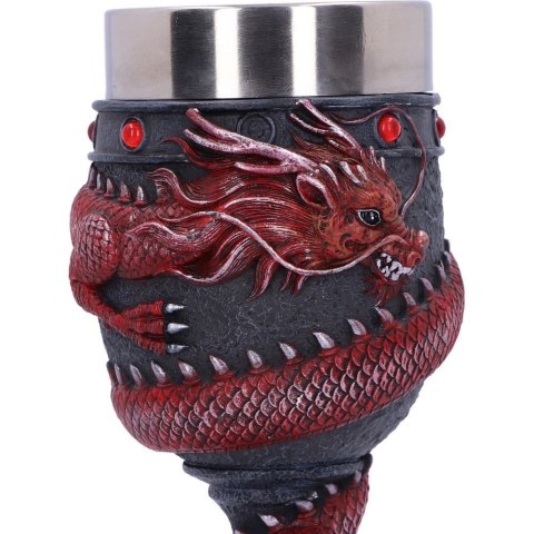 Smoczy kielich Dragon Coil Goblet Red 20cm