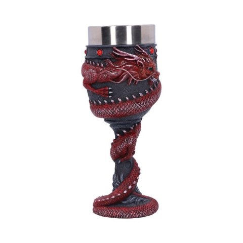 Smoczy kielich Dragon Coil Goblet Red 20cm