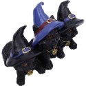 Trzy koty - Familiar Felines Black Cats in Witches Hats Figurine 9,8cm