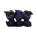 Trzy koty - Three Wise Black Cats Nie widzę, nie słyszę, nie mówię 11,5cm