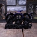 Trzy koty - Three Wise Black Cats Nie widzę, nie słyszę, nie mówię 11,5cm