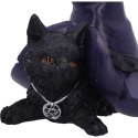 Witches Cat and Hat Figurine 10.5cm - Piper czarny kot