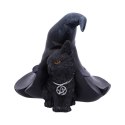 Witches Cat and Hat Figurine 10.5cm - Prue czarny kot