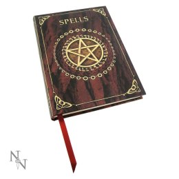 Wytłaczany Notatnik A5 - Spell Book Red - notes