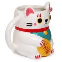 Kubek ceramiczny Kot Szczęścia Maneki Neko 450ml