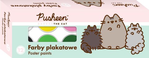 KOT PUSHEEN - Farby plakatowe 12 kolorów St.Majewski