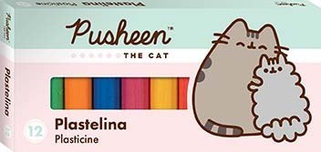 KOT PUSHEEN - Plastelina 12 kolorów St.Majewski