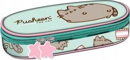 Piórnik saszetka usztywniona z wewnętrzną klapką Kot Pusheen Mint