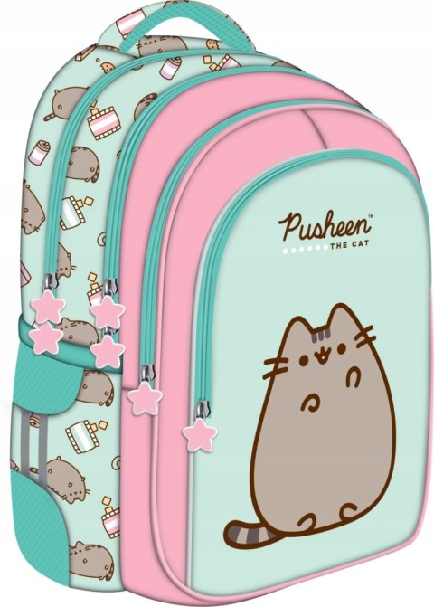 Plecak szkolny 4 komorowy Kot Pusheen Cat Mint