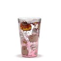 Pusheen Foodie Kubek z podwójnymi ściankami ze słomką i pokrywką 500ml