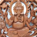 Dekoracyjny Drewniany Panel Ścienny - Ganesha 40 cm