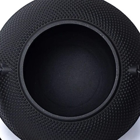 Żeliwny imbryk do herbaty 1,2l czajnik japoński czarny niepowlekany