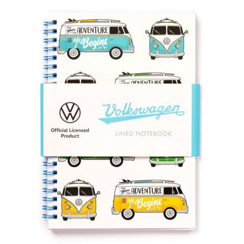 Notatnik Notes A5 w linie Volkswagen VW T1 Camper Bus Multi Design