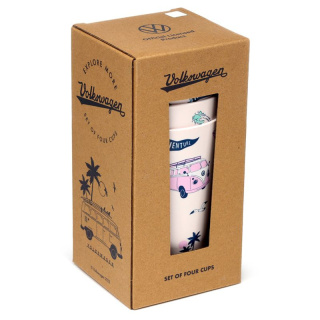 Plastikowe kubki piknikowe VW Volkswagen T1 Camper Bus Explore - 4 szt.