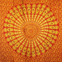 Sarong Mandala - Limonkowo-pomarańczowy