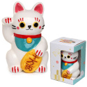 Skarbonka ceramiczna Kot Szczęścia Maneki Neko - biały