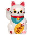 Skarbonka ceramiczna Kot Szczęścia Maneki Neko - biały