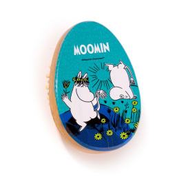 Bambusowa szczotka do włosów Moomin Muminki - zielona