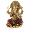 Statuetka Złoto Czerwony Ganesh 16cm